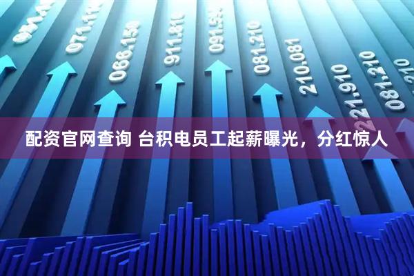 配资官网查询 台积电员工起薪曝光，分红惊人