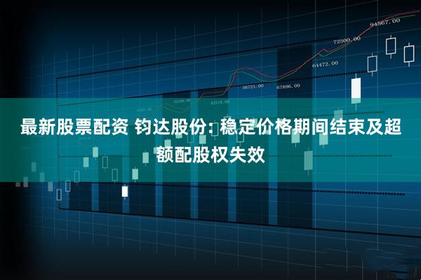 最新股票配资 钧达股份: 稳定价格期间结束及超额配股权失效
